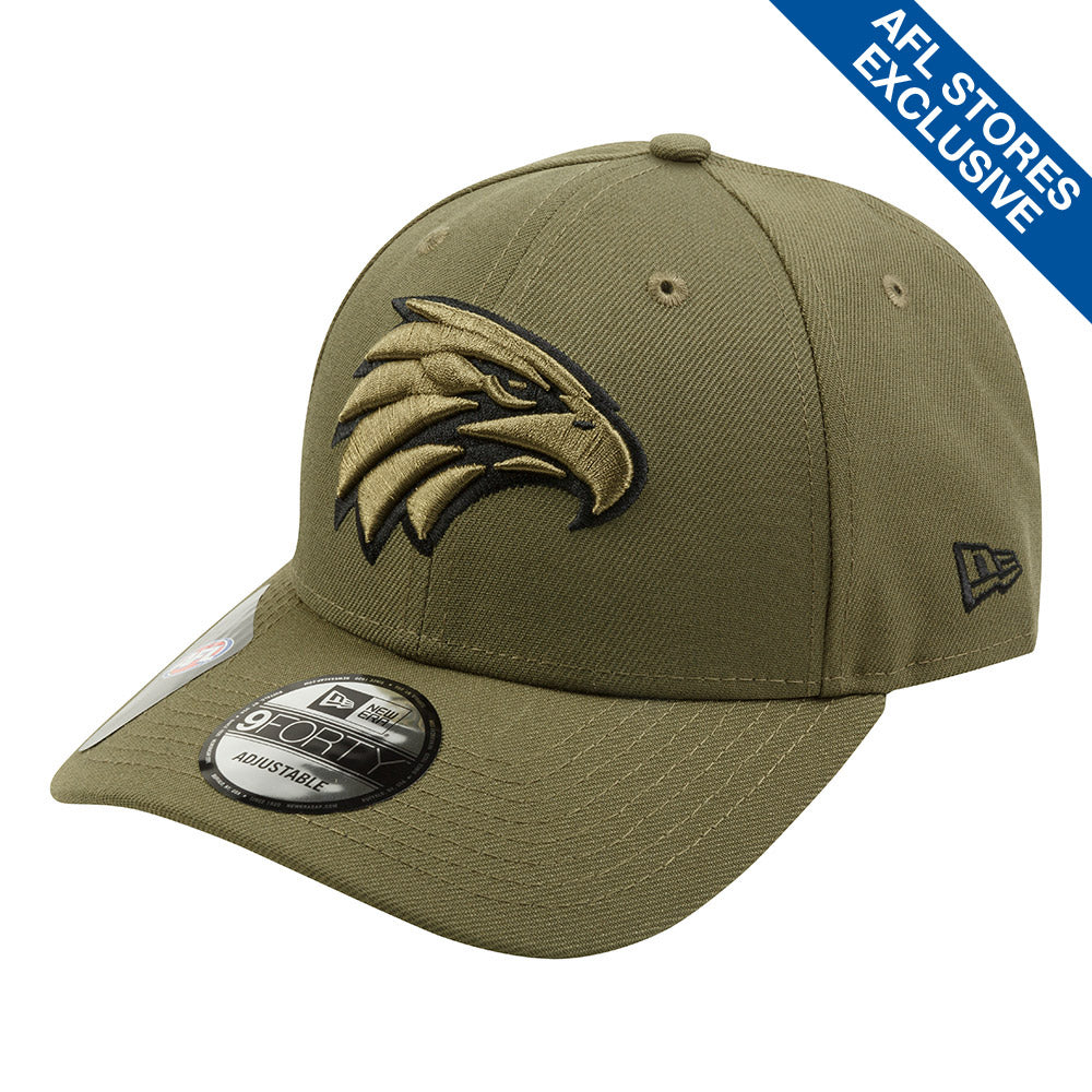 West Coast Eagles New Era 9/40 Olive Snap Cap – The AFL Store