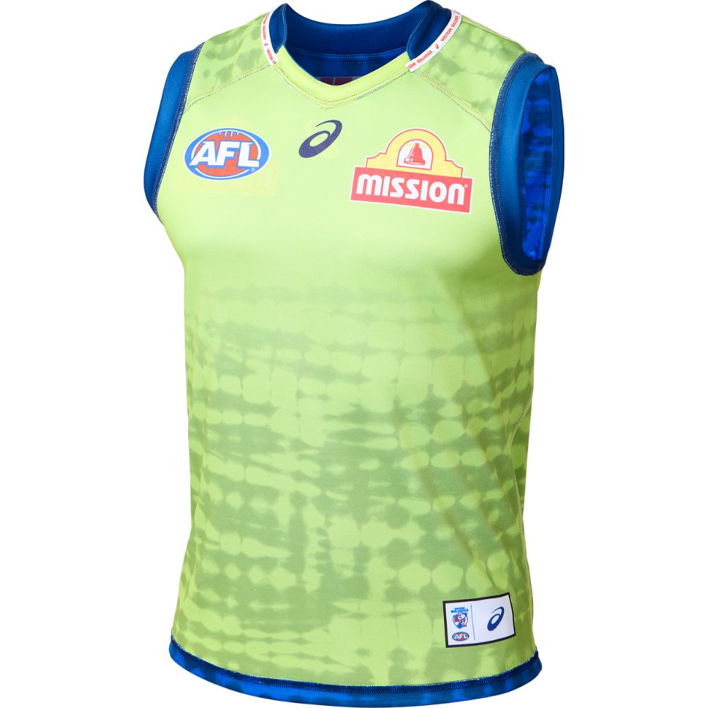 Maillot D'entraînement Western Bulldogs AFL Taille XL - Occasion, Marque Diadora, Issue Joueur