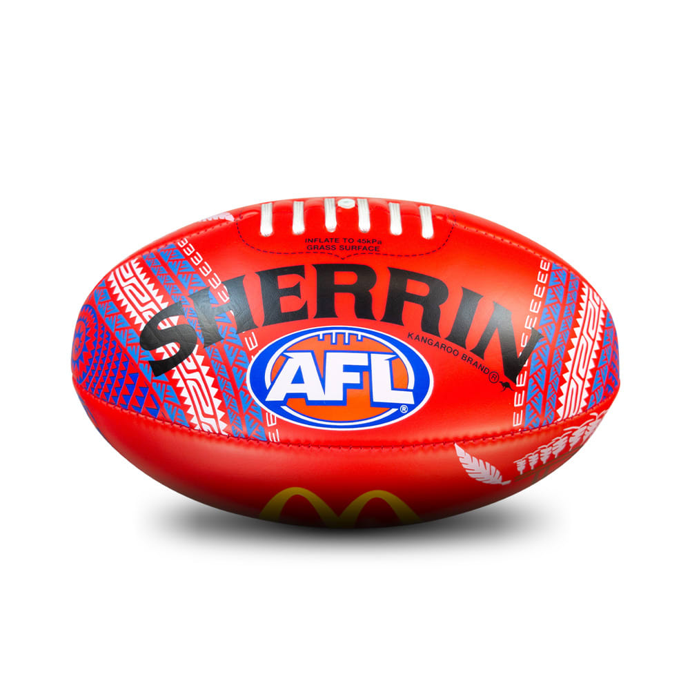 Sherrin 2024 Sir Doug Nicholls Round Soft Touch Football - Red
