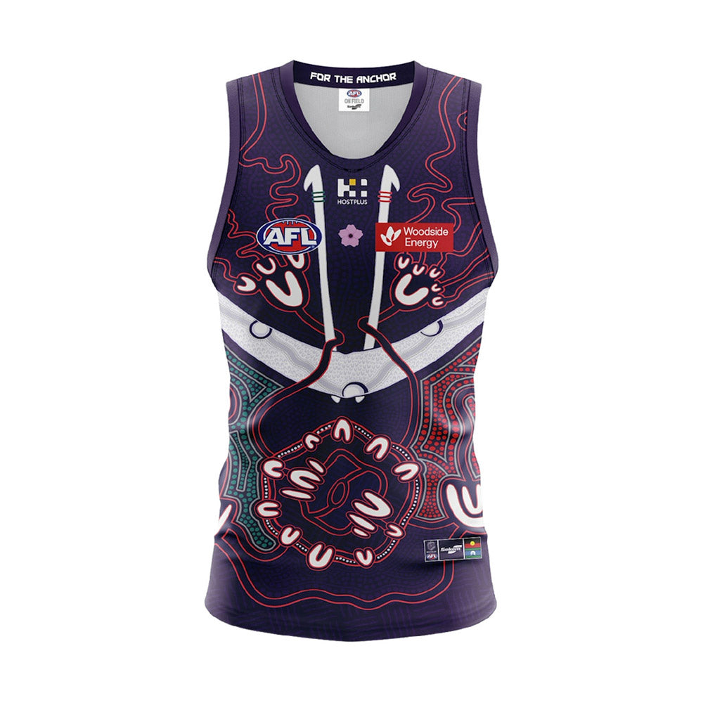 Fremantle Dockers 2024 Authentic Youth Indigenous Home Guernsey