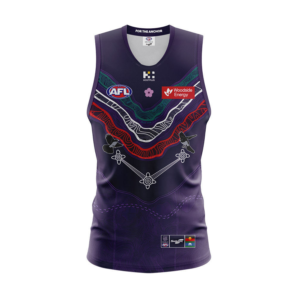 Fremantle Dockers 2025 Authentic Youth Indigenous Home Guernsey