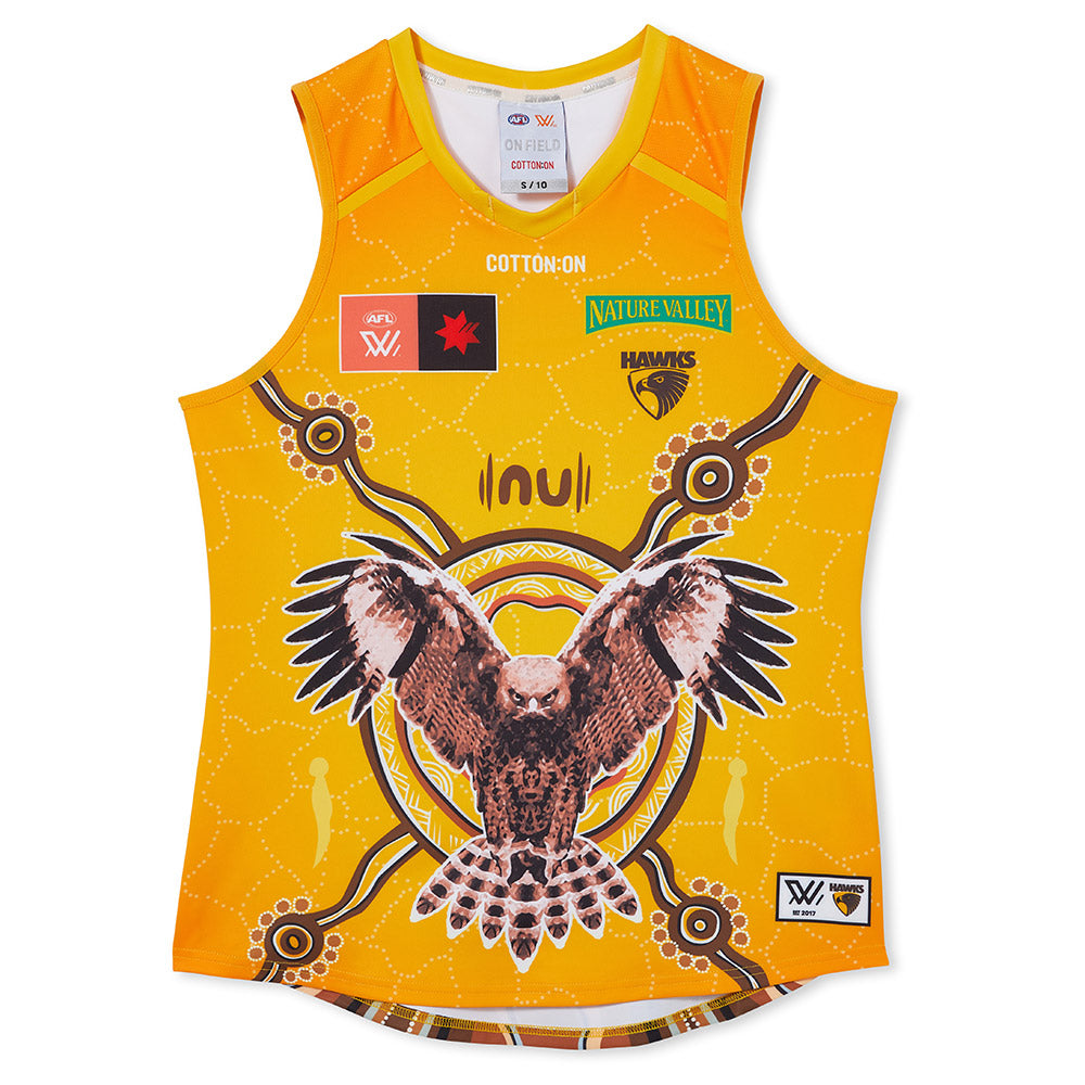 Hawthorn Season AFLW Authentic Indigenous Guernsey – The AFL Store
