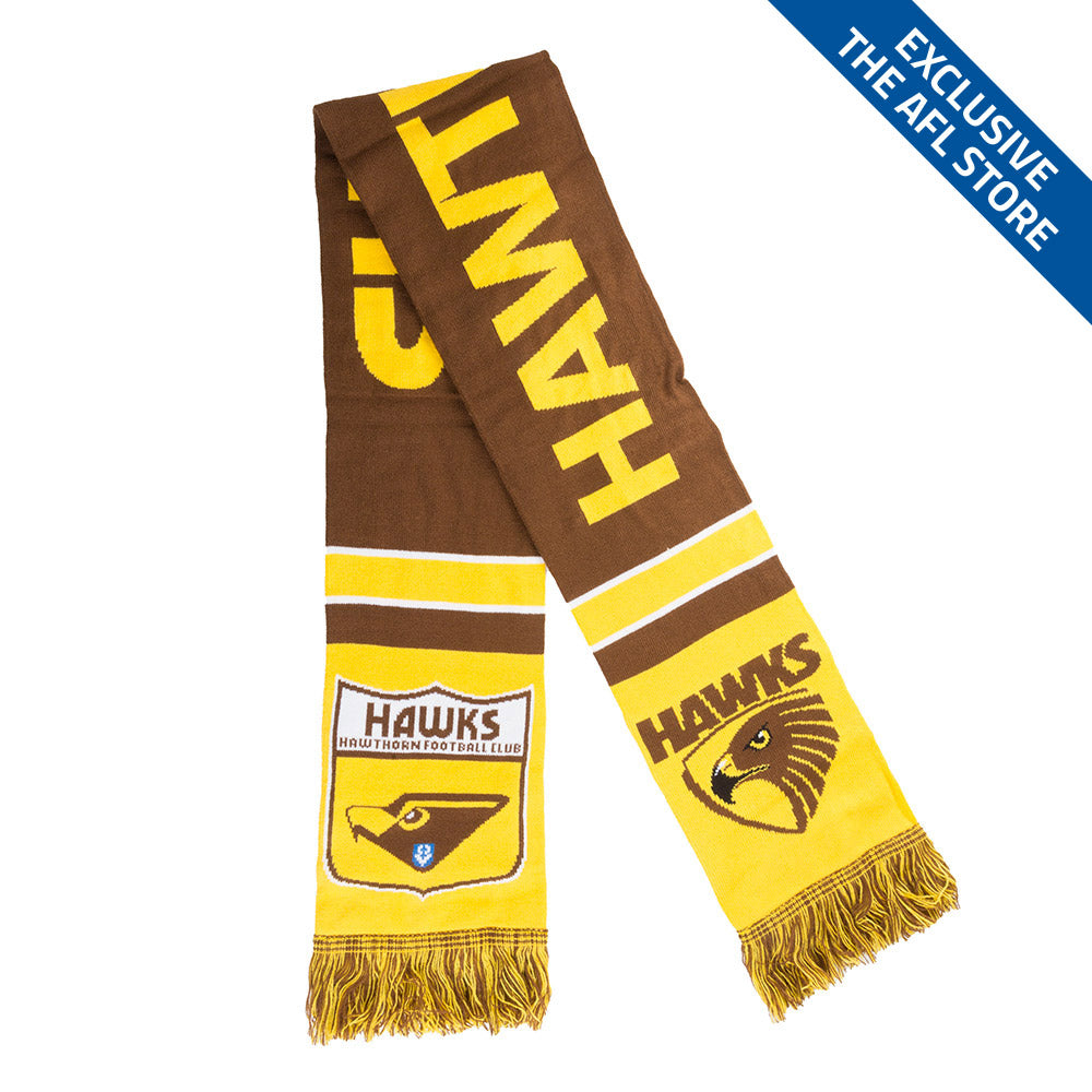 Hawthorn Afl Shop Hawthorn Retro Scarf – The AFL Store