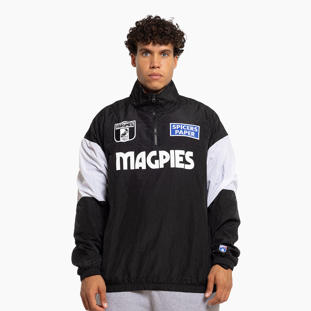 Collingwood Adults Throwback Pullover Windbreaker – The AFL Store