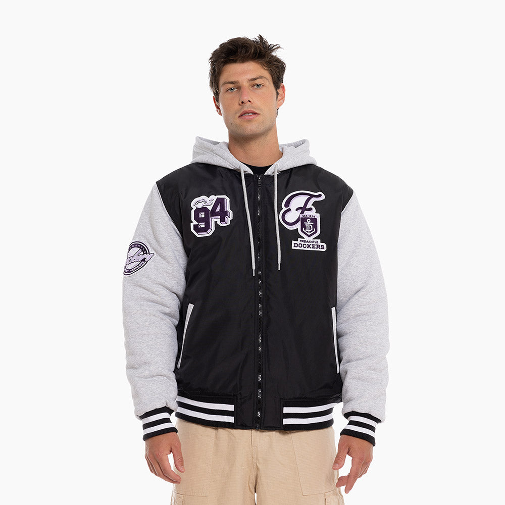 Fremantle Dockers Adult Patchwork Bomber Jacket