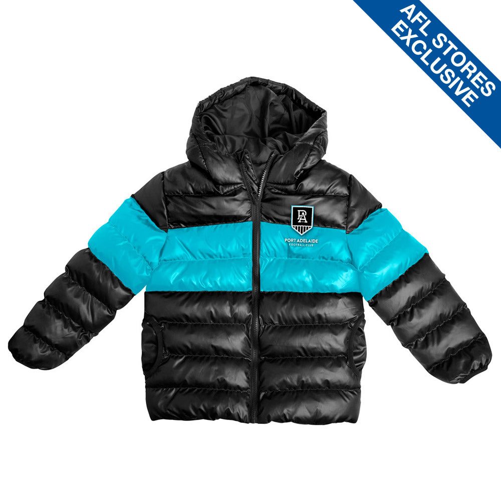 Port Adelaide Youth Puffer Jacket – The AFL Store