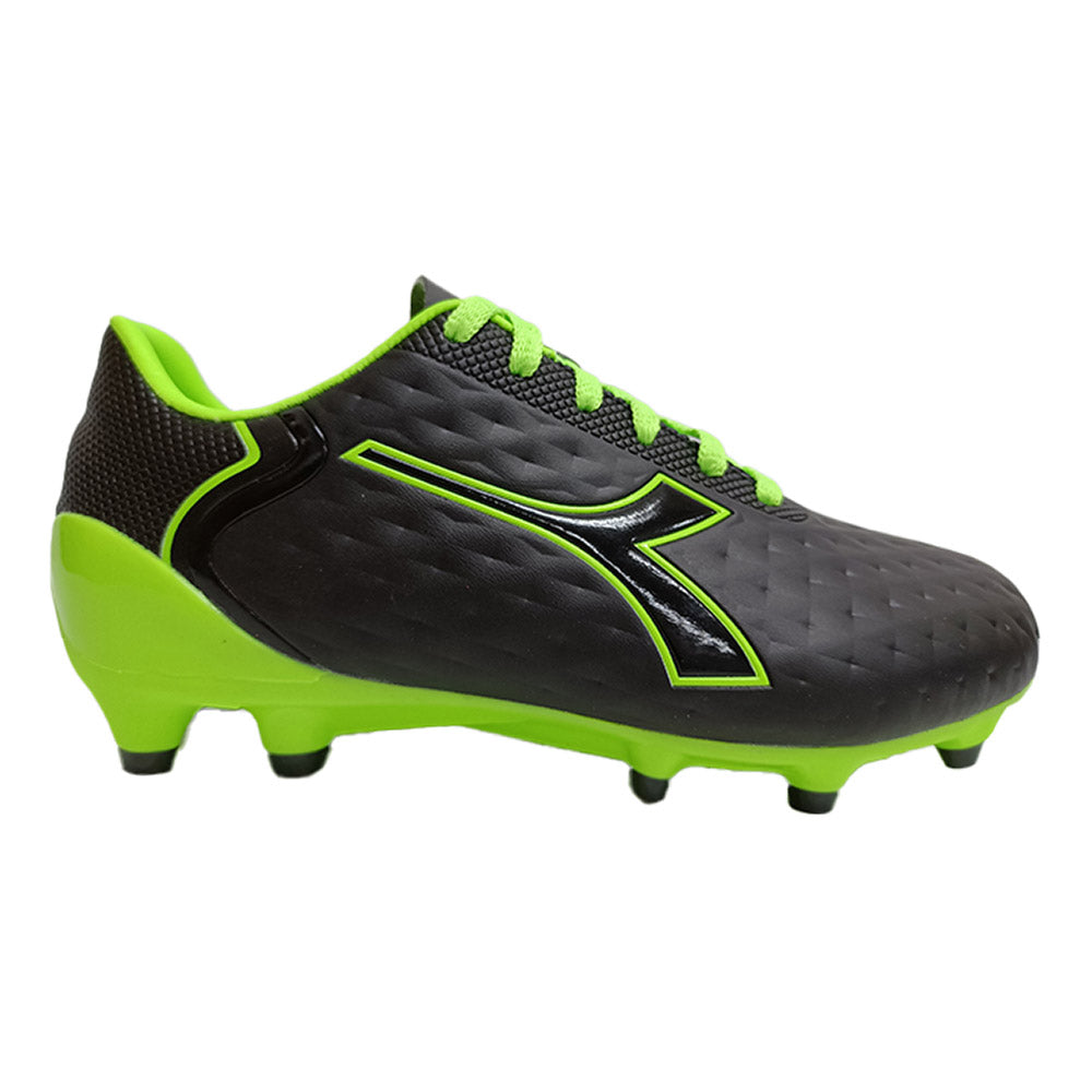 Diadora Youth Football Boot Black Green