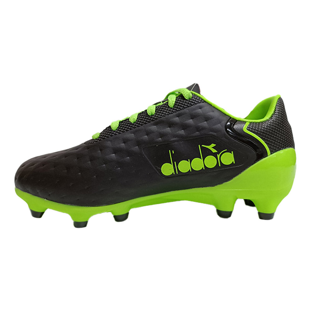 Diadora Youth Football Boot Black Green - Main Image