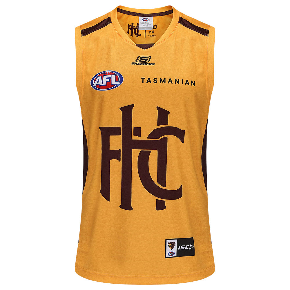 Hawthorn 2025 Authentic 100 Year Gold Training Guernsey