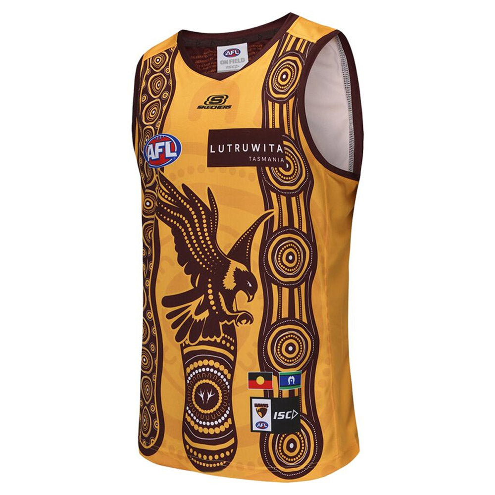 Hawthorn 2025 Authentic Adult Gold Indigenous Guernsey