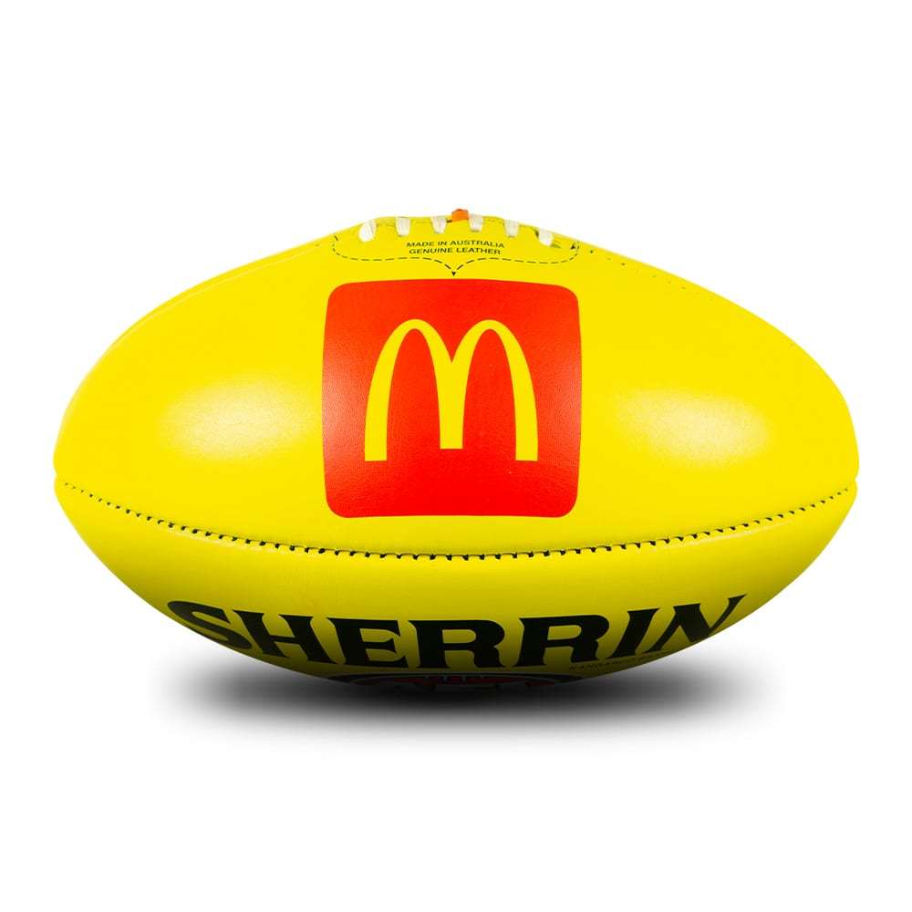 Sherrin Official AFL Game Football Yellow The AFL Store