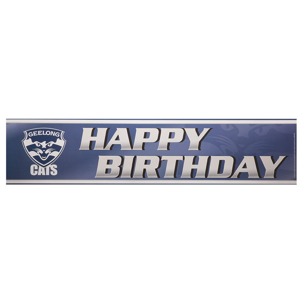 Geelong Cats Birthday Banner The AFL Store