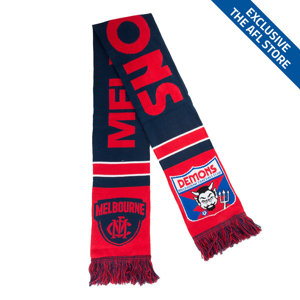 Melbourne Demons Retro Scarf The AFL Store