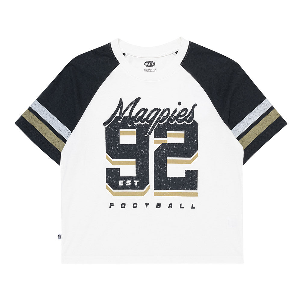 Collingwood 2Tone Womens Raglan Tee The AFL Store