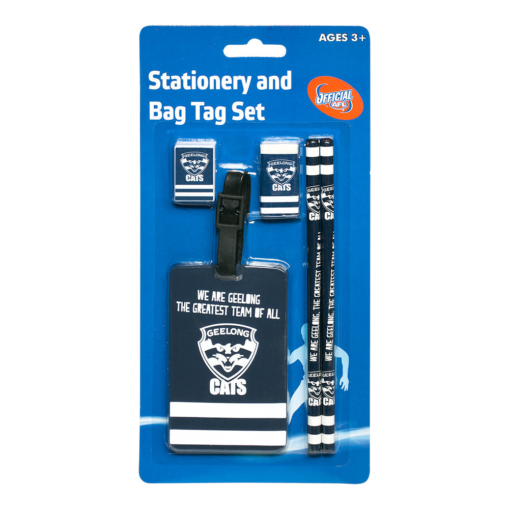 Geelong Cats Stationery And Bag Tag Set The AFL Store
