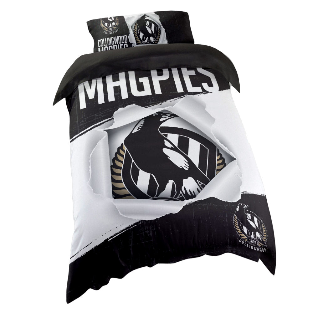 Collingwood Single Quilt Cover Set The AFL Store