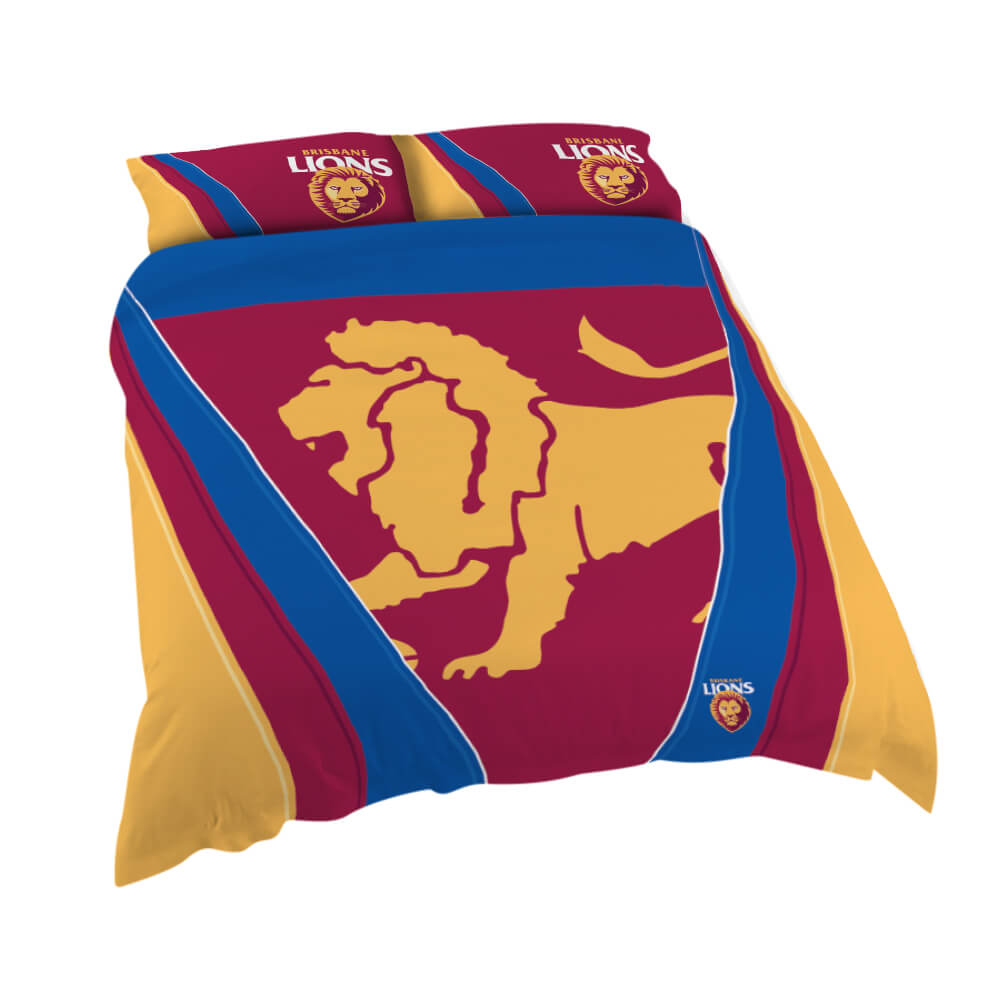 Brisbane Lions Double Quilt Cover Set The AFL Store