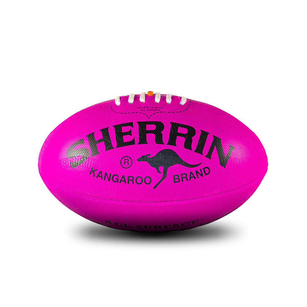 Afl Pink Ribbin Pink Sherrin Synthetic Football – The AFL Store