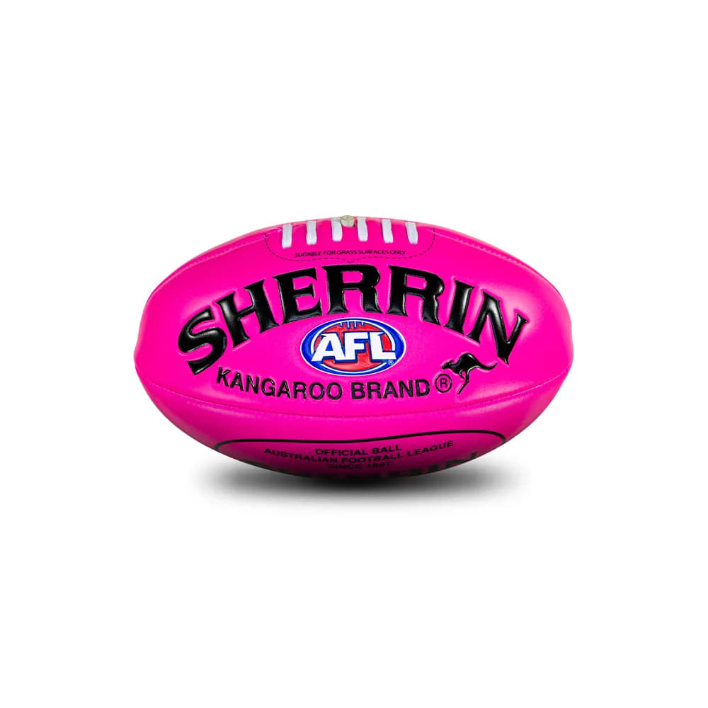 Afl Pink Ribbin Sherrin Super Soft Touch Football - Pink - Mini – The AFL Store