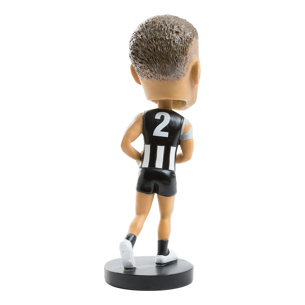 Collingwood Magpies Jordan De Goey Official AFL Player Bobblehead Collectable rear view