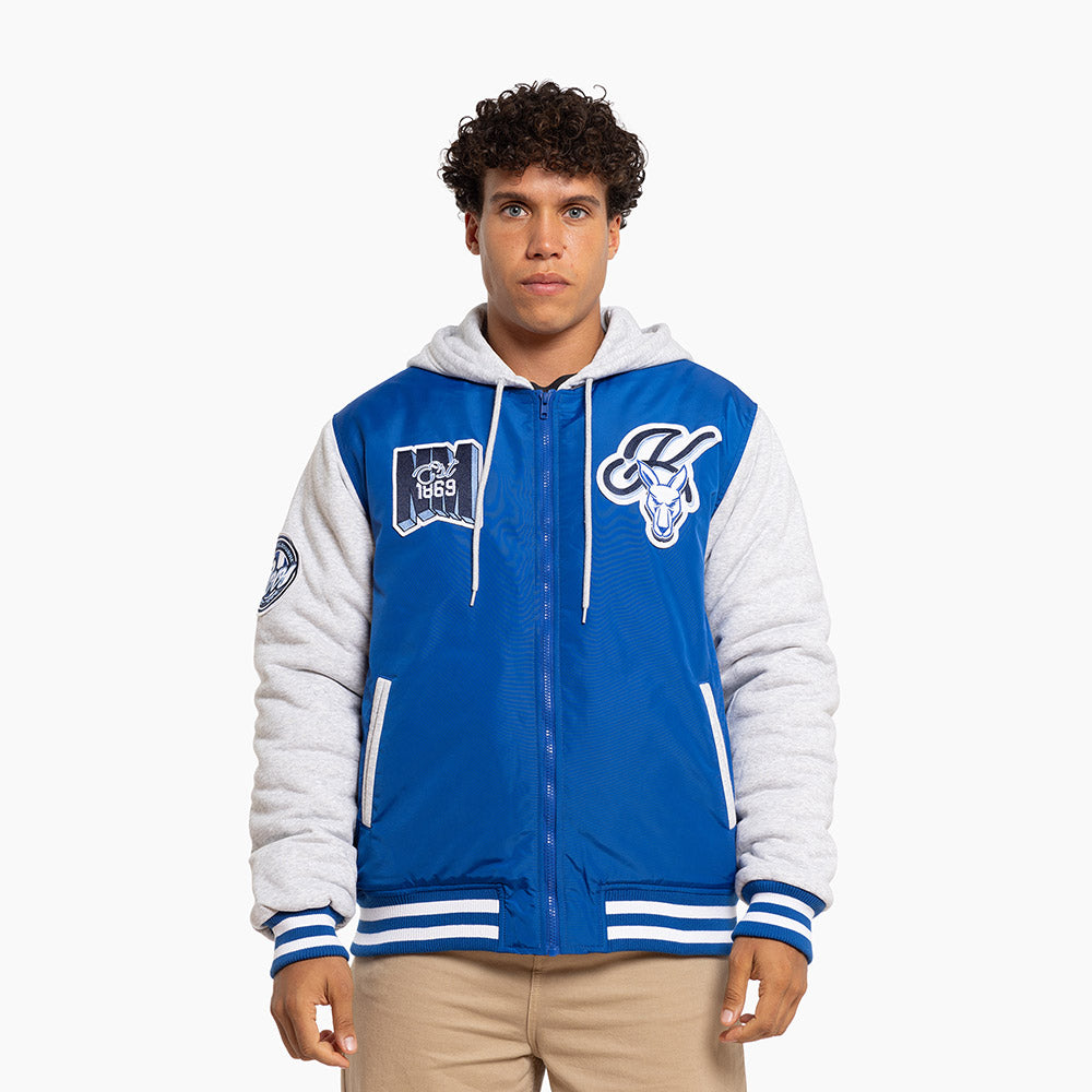 North Melbourne Adult Patchwork Bomber Jacket – The AFL Store
