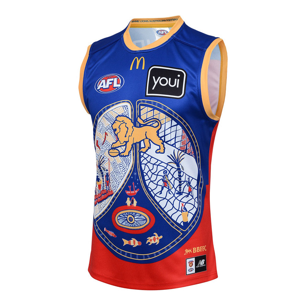 Brisbane Lions 2024 Authentic Mens Indigenous Away Guernsey – The