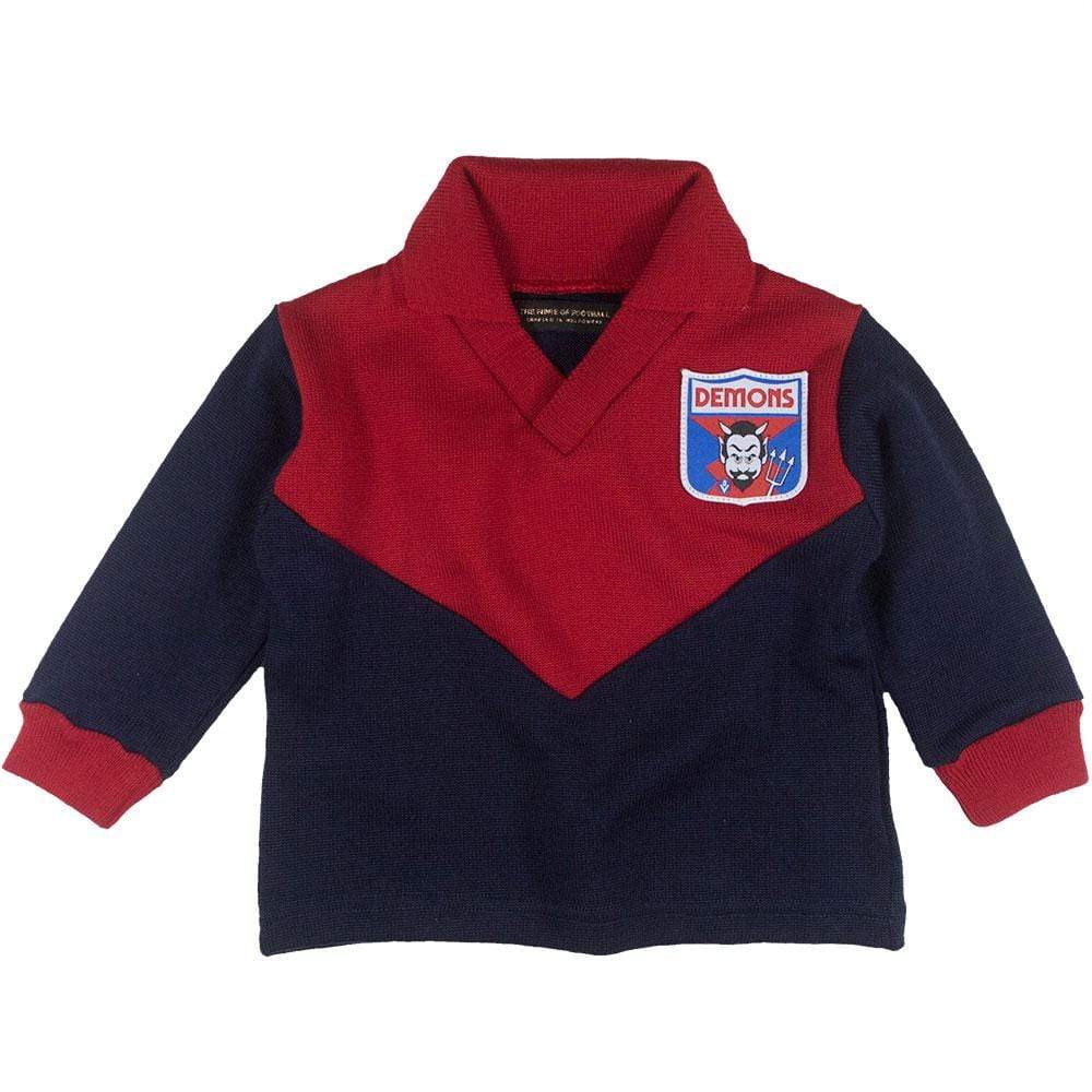 Melbourne Demons Kids Wool Vintage Jumper The AFL Store