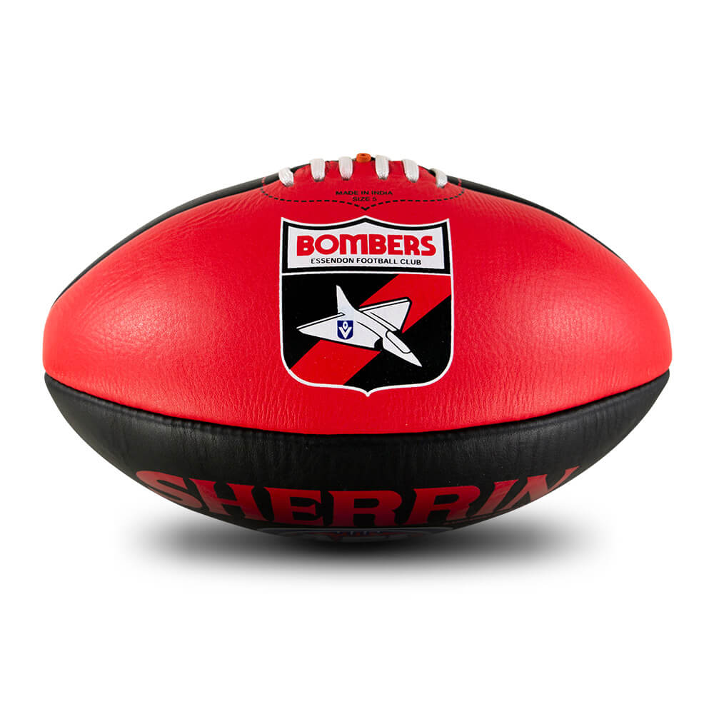 Essendon Bombers Leather Football Size 5 The AFL Store