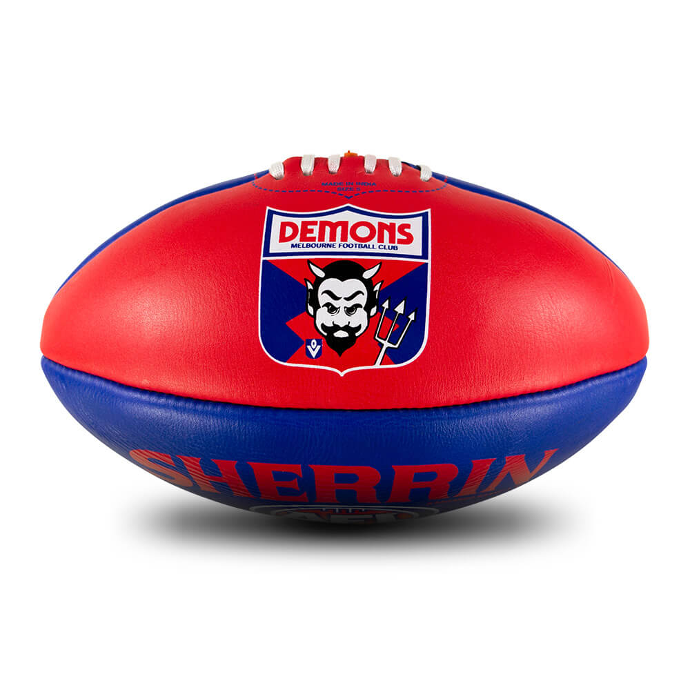 Melbourne Demons Leather Football Size 5 The AFL Store