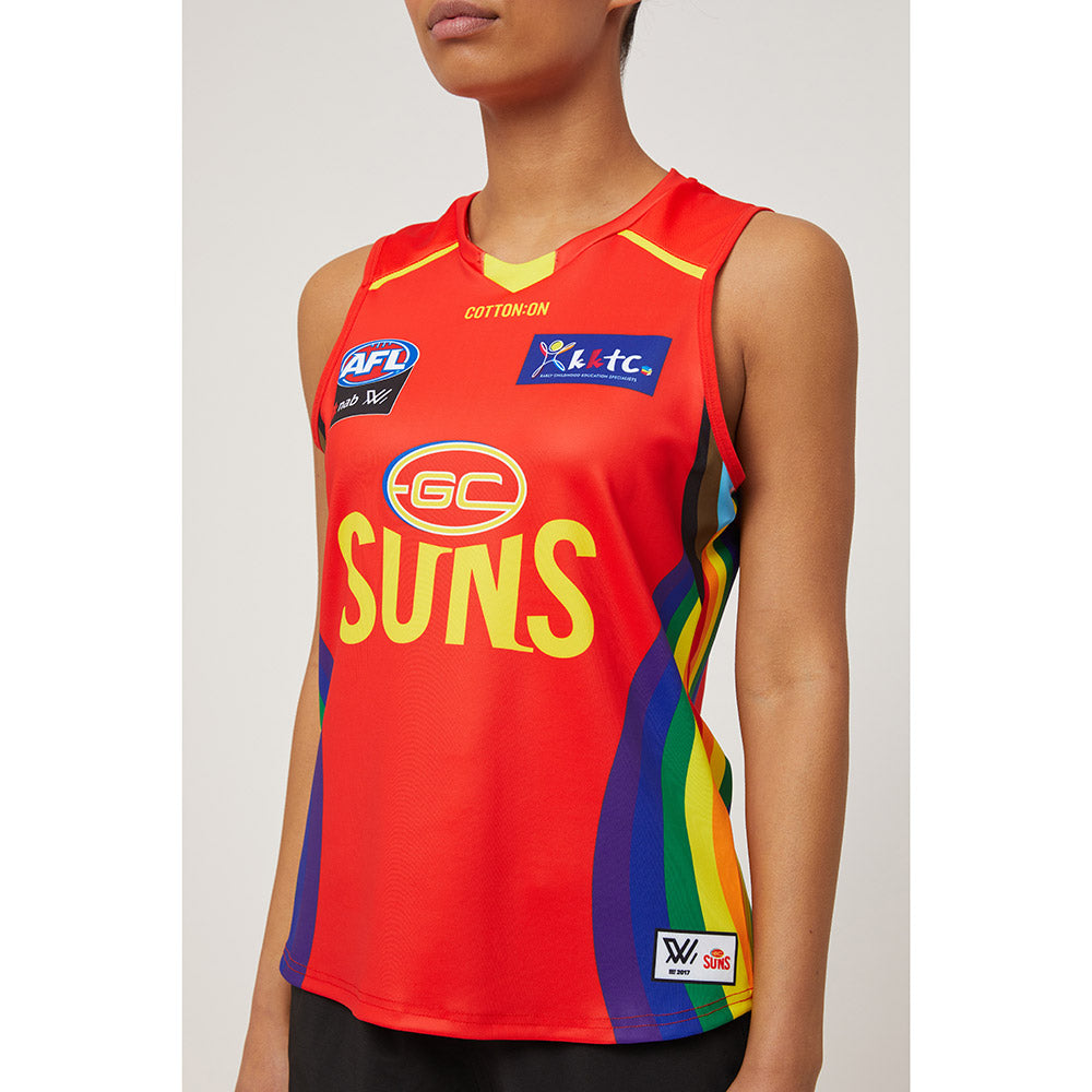 Gold Coast Suns AFLW Season 7 Womens Pride Guernsey The AFL Store