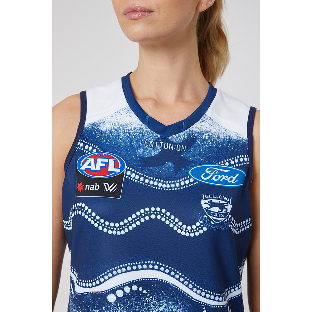 Geelong Cats AFLW Season 7 Womens Indigenous Guernsey The AFL Store
