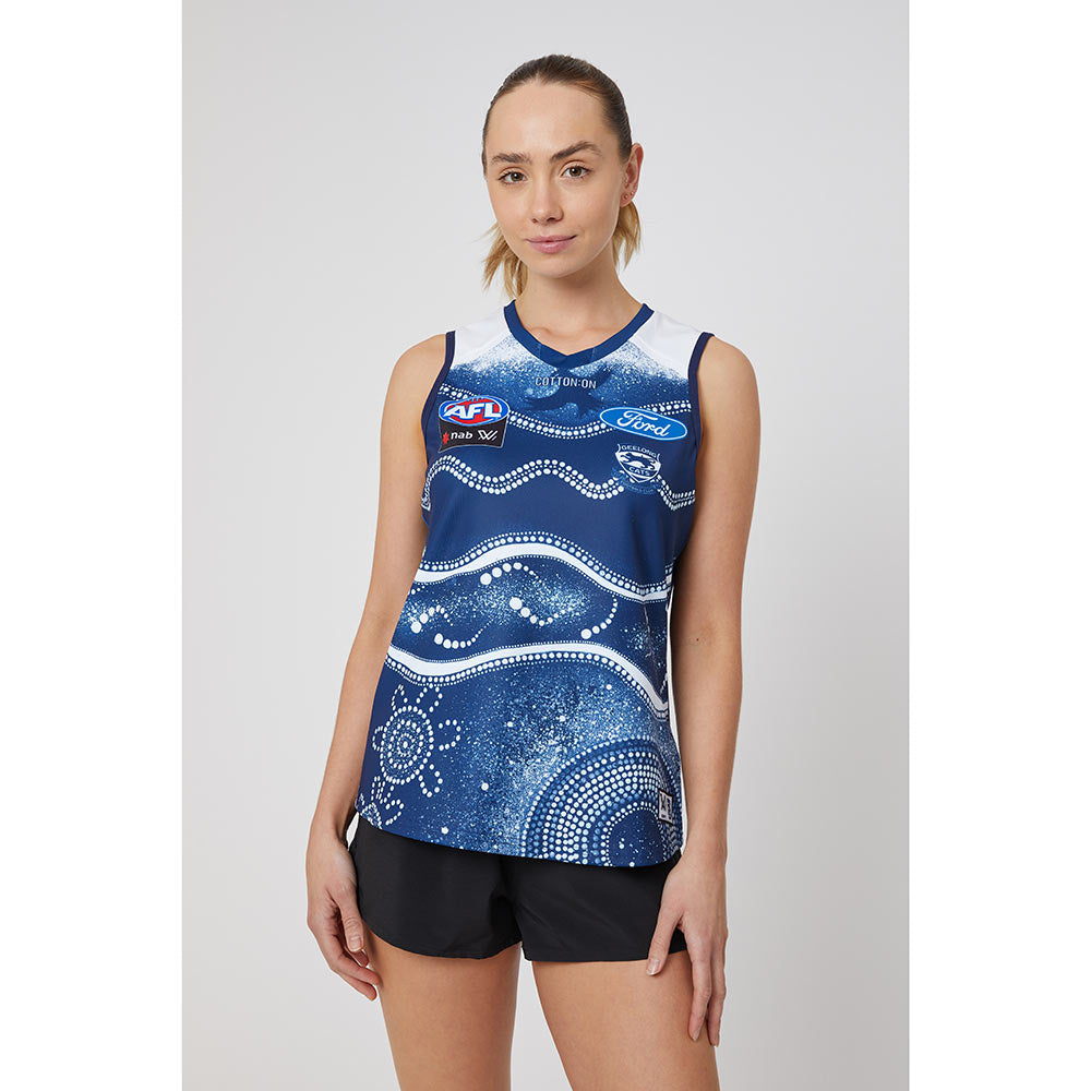 Geelong Cats AFLW Season 7 Womens Indigenous Guernsey The AFL Store