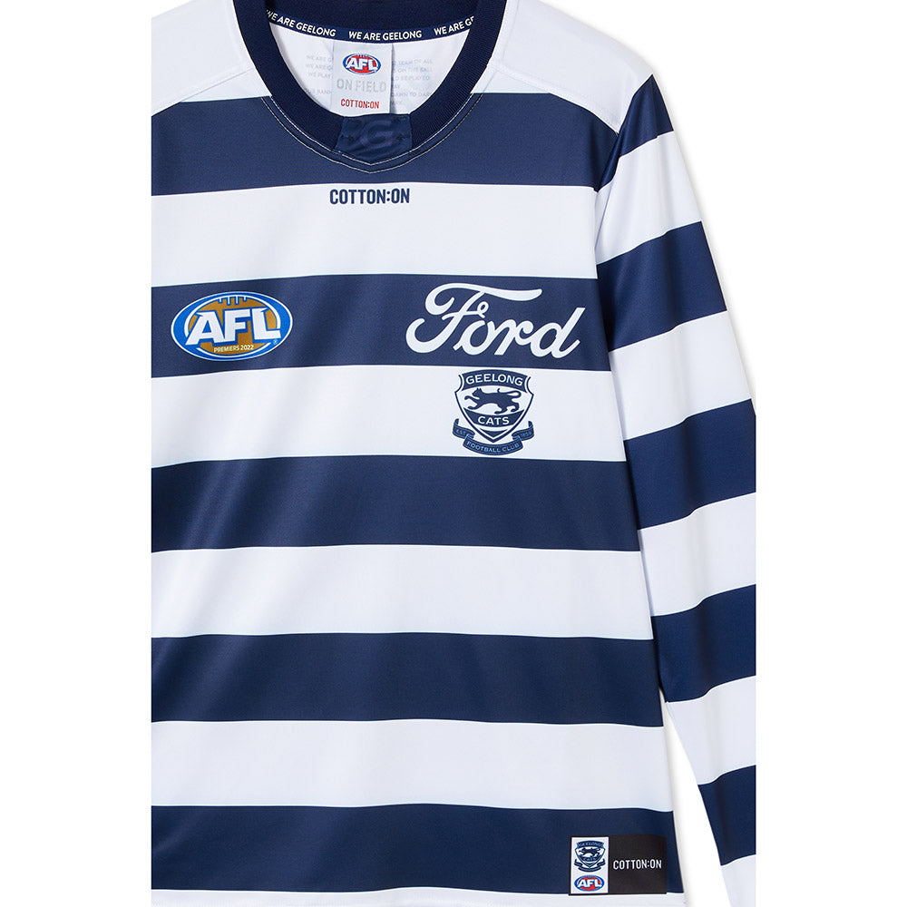 Geelong Cats 2023 Authentic Mens Home LongSleeve Guernsey The AFL Store