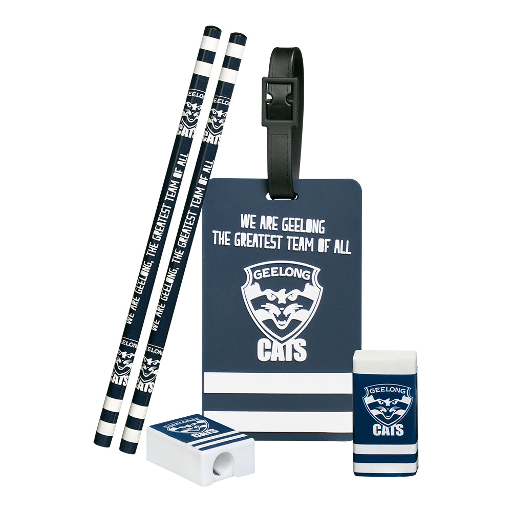 Geelong Cats Stationery And Bag Tag Set The AFL Store