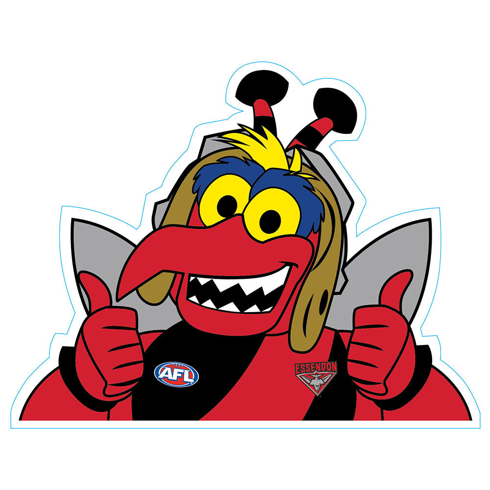 Essendon Drawing Essendon Mascot Car Decal โ The AFL Store