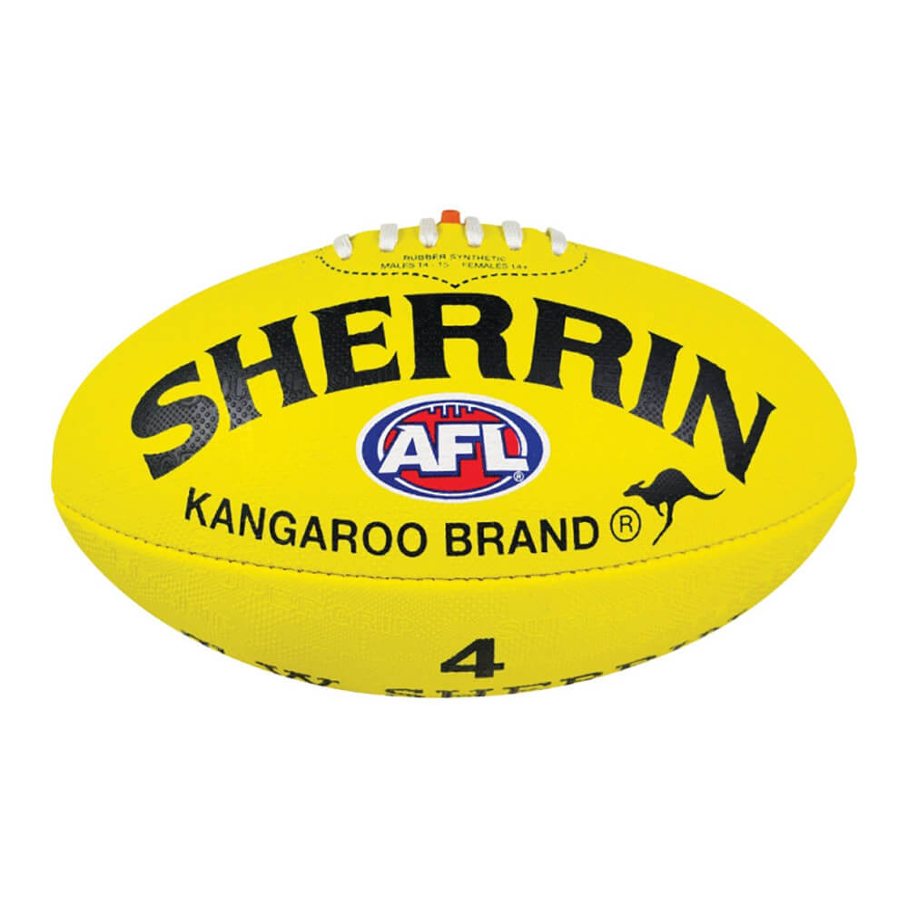 Sherrin Grass Surface Football Yellow The AFL Store